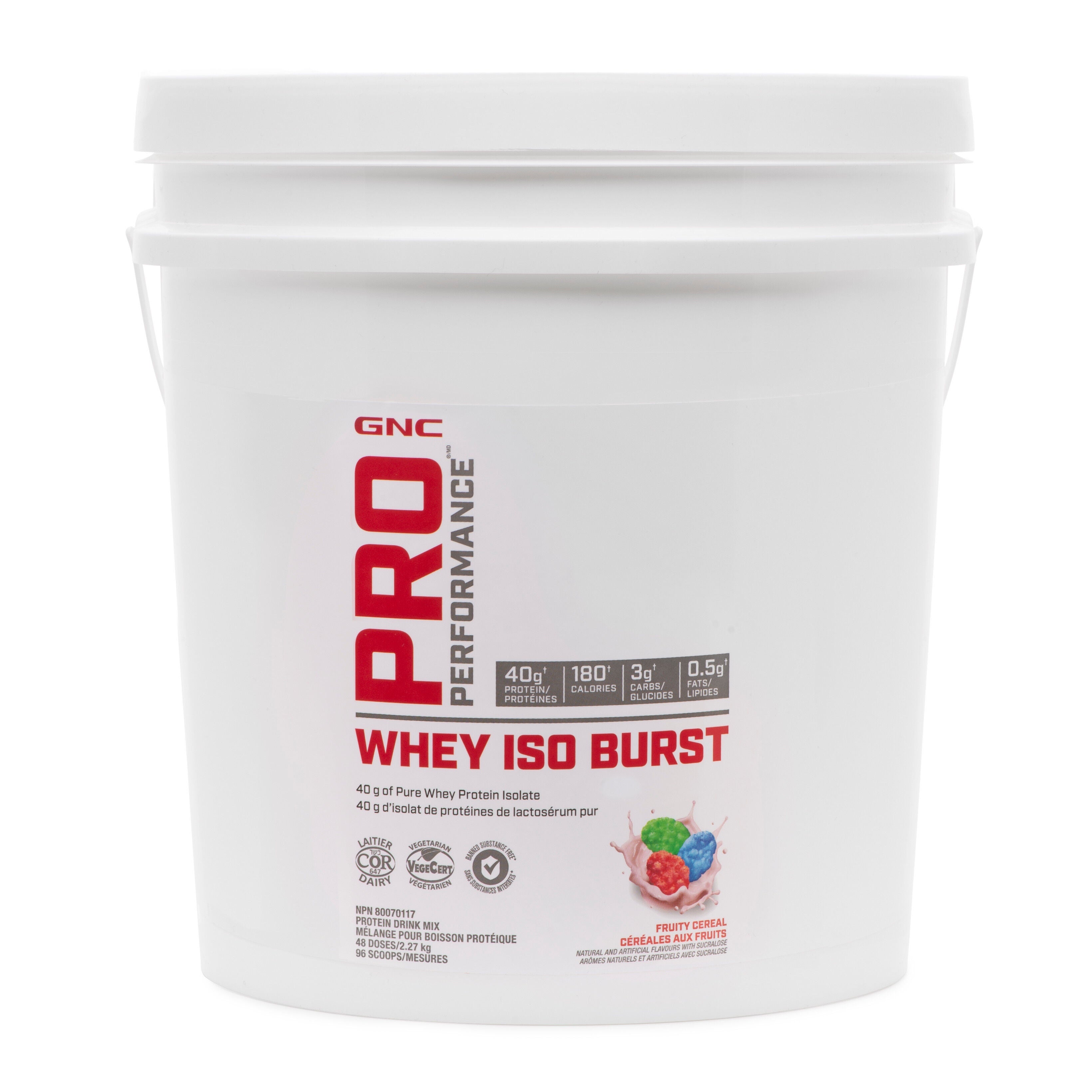 Whey Iso Burst C&eacute;r&eacute;ales fruit&eacute;es | GNC